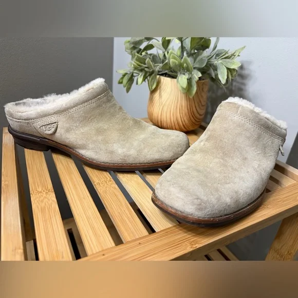 UGG Cream Suede Mule Women’s Size 7 - Picture 4 of 7